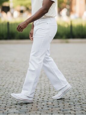 Polo by Ralph Lauren Men's Straight White Jeans